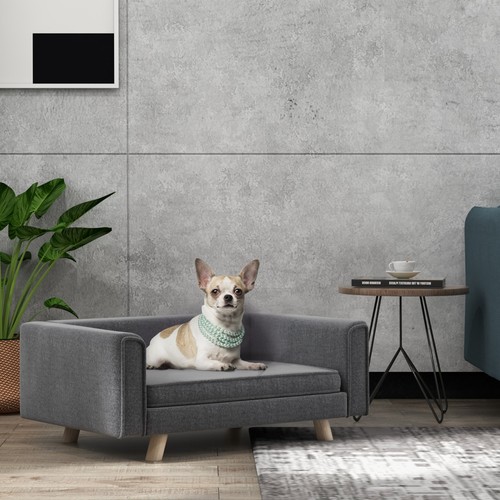Pawhut elevated dog sofa bed - elevated,