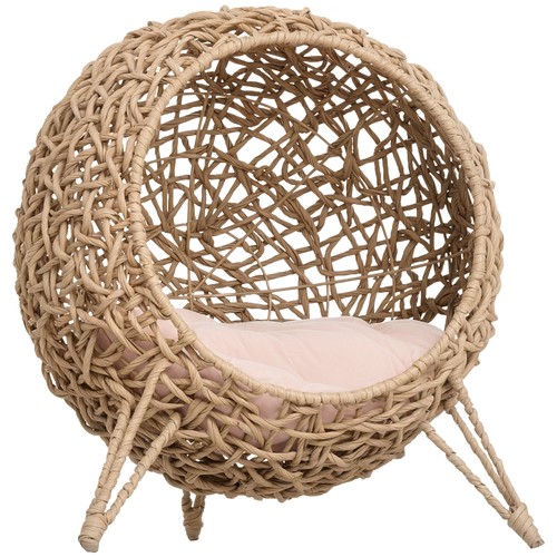 Pawhut rattan elevated - pawhut,