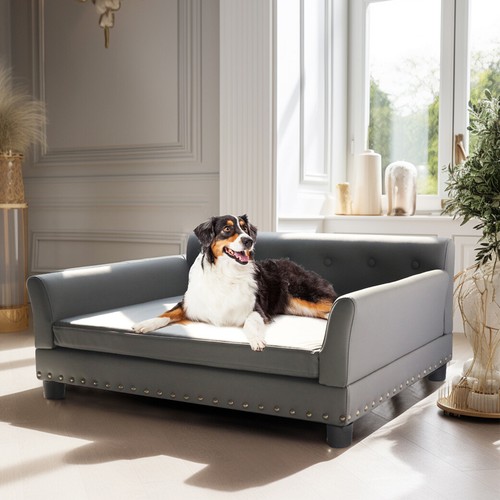 Large elevated dog sofa pet - large,