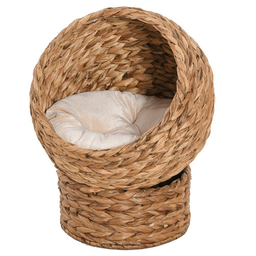 Pawhut raised wicker cat - pawhut,