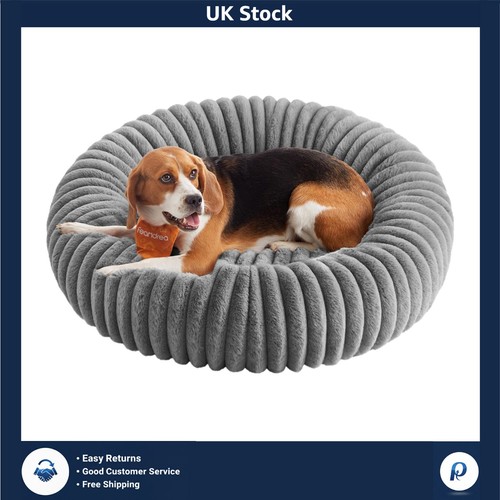 Plush round dog bed for - for, medium