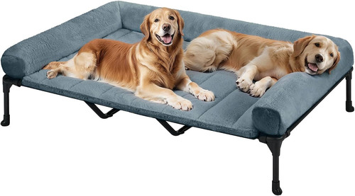 Cooling elevated dog bed - cooling,