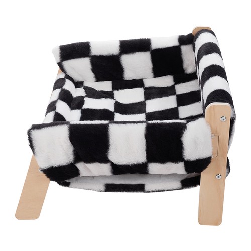 Elevated plush pet bed for - elevated,