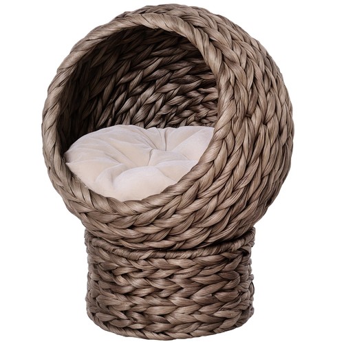 Pawhut wicker cat house - pawhut,