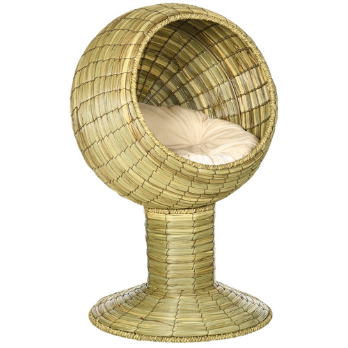 Pawhut raised cat house - pawhut,